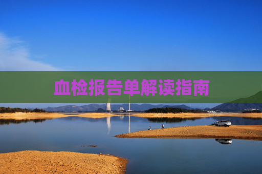 血检报告单解读指南