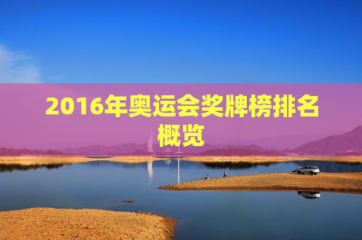 2016年奥运会奖牌榜排名概览